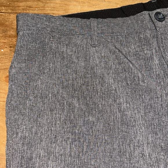 Mens Calvin Klein Charcoal Flat Front Shorts Size 32 - Picture 4 of 5